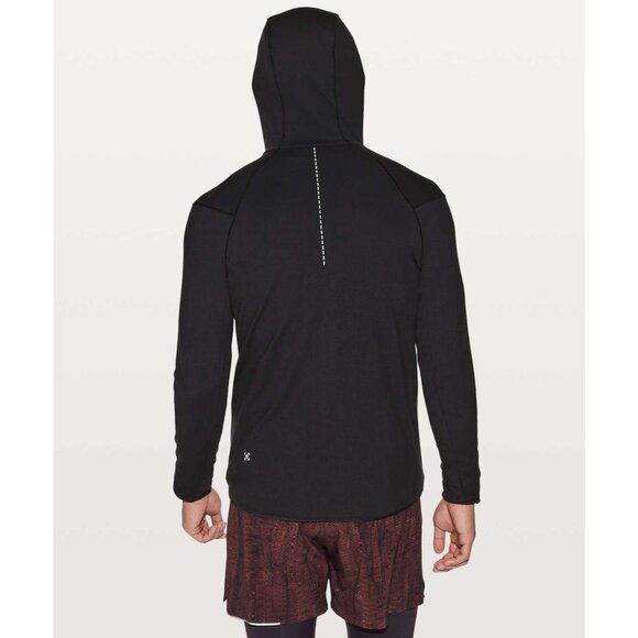 Lululemon Mens Surge Warm Black Full-Zip Hoodie Jacket Size S EUC 8342 rulu - Picture 2 of 13